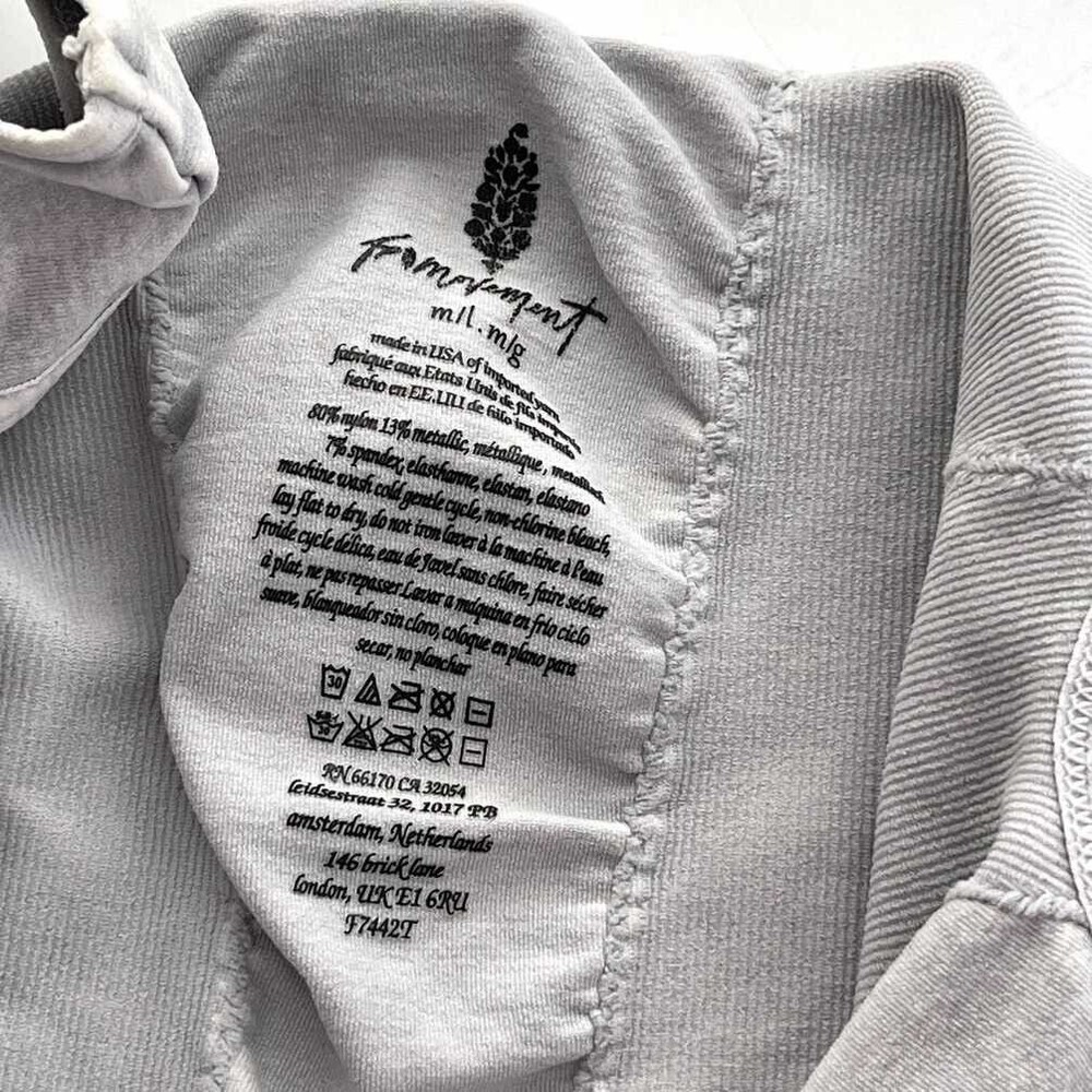 Free People Womens Medium Large Good Karma Flared One Piece Ice Gray Athleisure - Picture 5 of 9